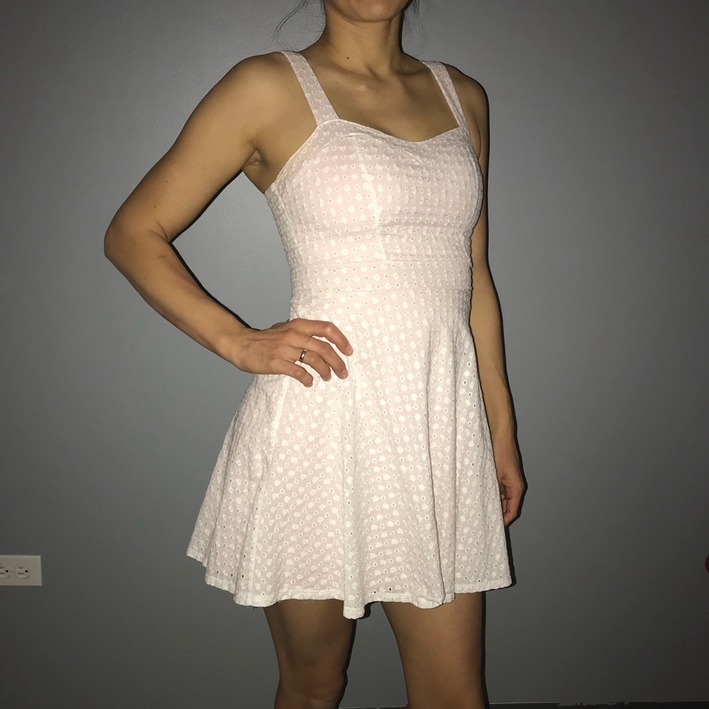 Cute light pink mini dress